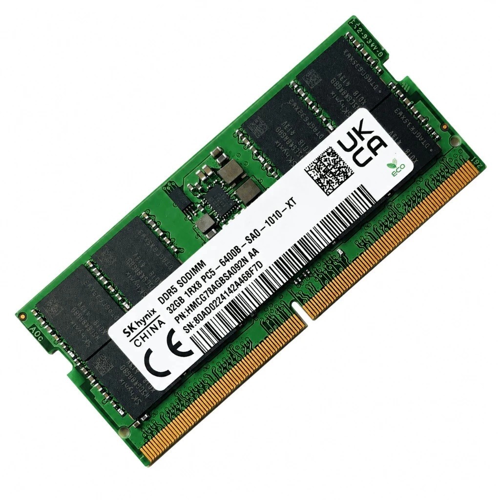 Memória RAM 32GB DDR5 Sk Hynix PC5 6400MHz SODIMM para Notebook Sodimm
