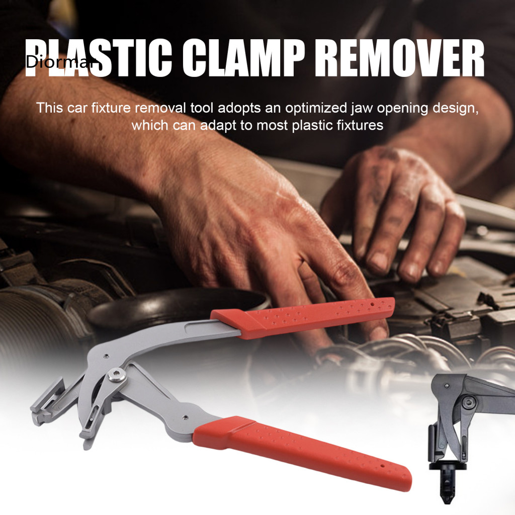 Automotive Clamp Pliers Push Pin Removal Auto Trim Panel Clip – Spring Stainless Steel Non-slip Grip Multi-function Ca