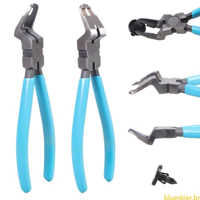 Panel Clip Removal Pliers Diagonal Cutting Pliers Auto Body tool (Light Blue)