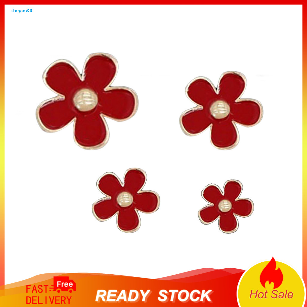 Automotive Air Freshener Flower-shaped Outlet Clip 4pcs Flower Car Vent – Long-lasting Fragrance Odor Removal Aromathe