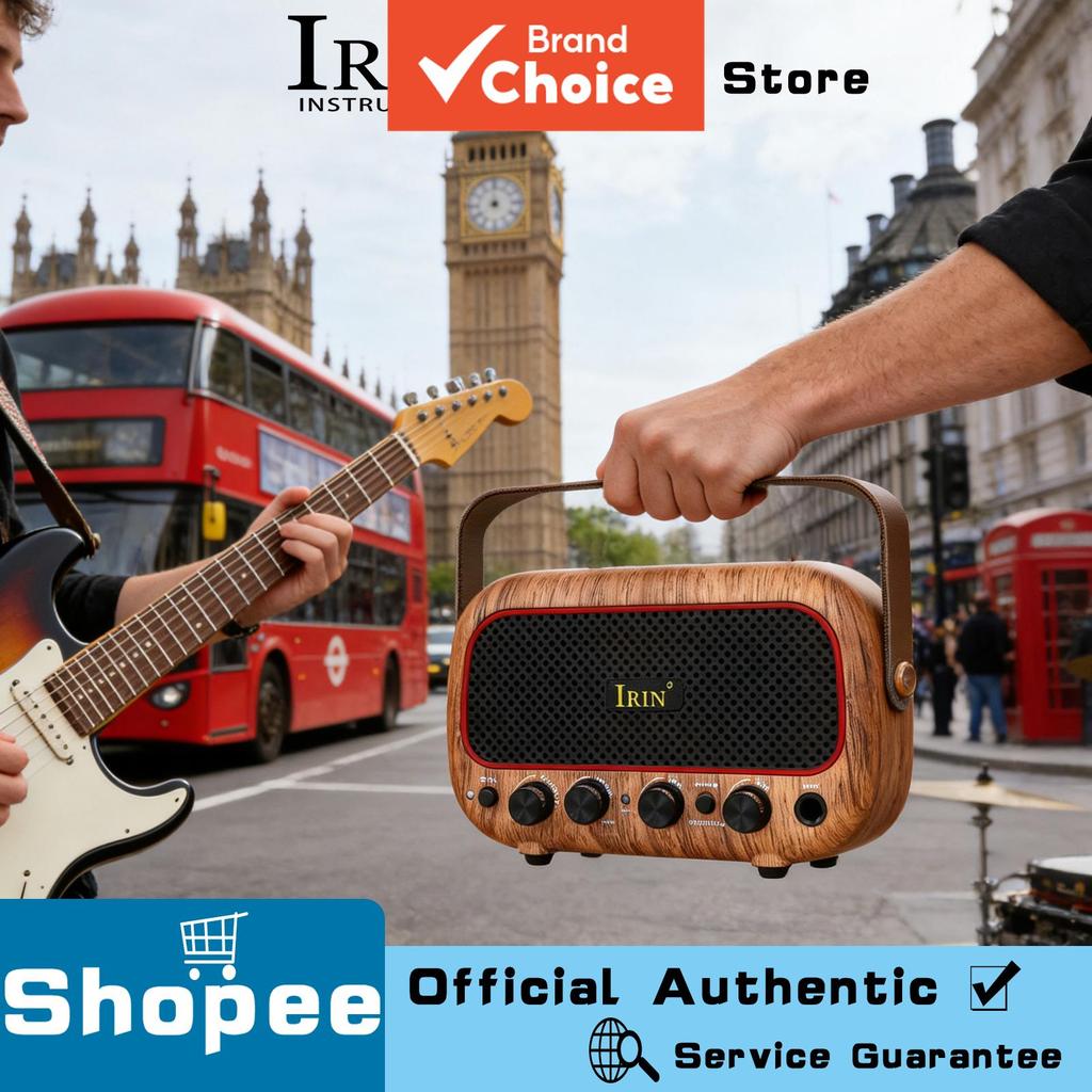 IRIN Amplificador De Guitarra Alto-Falante Meu 01 5W Sem Fio Bluetooth Limpo Overdrive Canal Elétrica Acessórios Prática