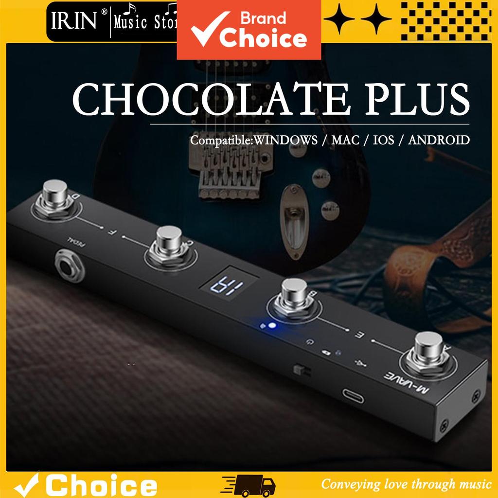 Pedal de controle MIDI Bluetooth M-VAVE Chocolate Plus, controlador profissional para teclado com 4 botões e interruptor
