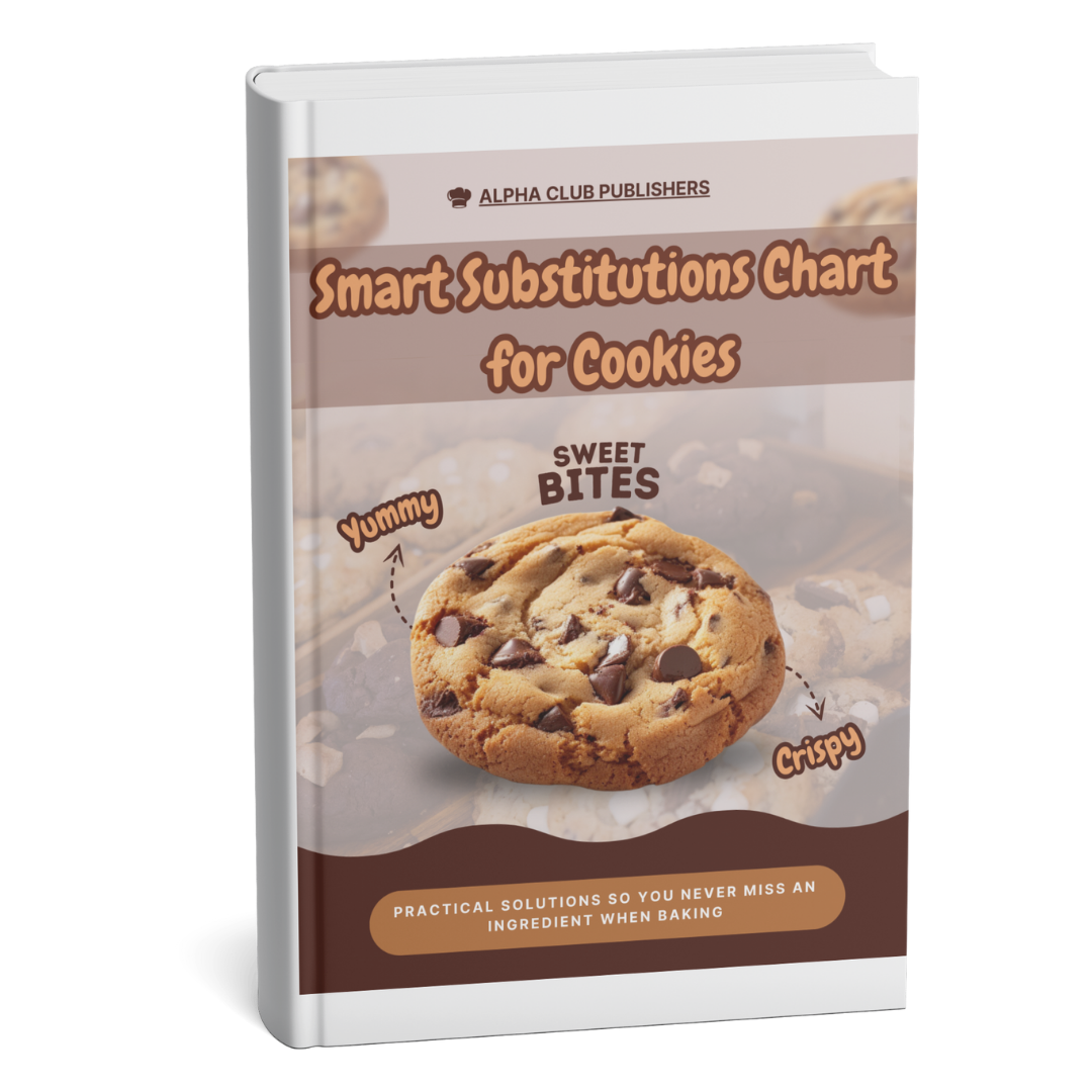 SMART SUBSTITUTIONS Chart for Cookies: Vegans, Food Intolerances & much more