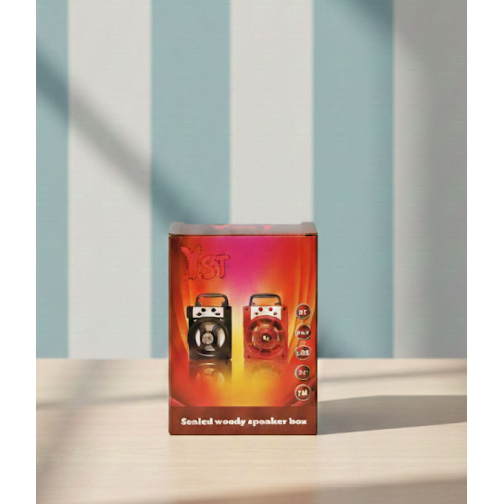 Caixa De Som Bluetooth Wireless Portátil Com Led Rádio FM USB TF Cartão SD Bateria Interna