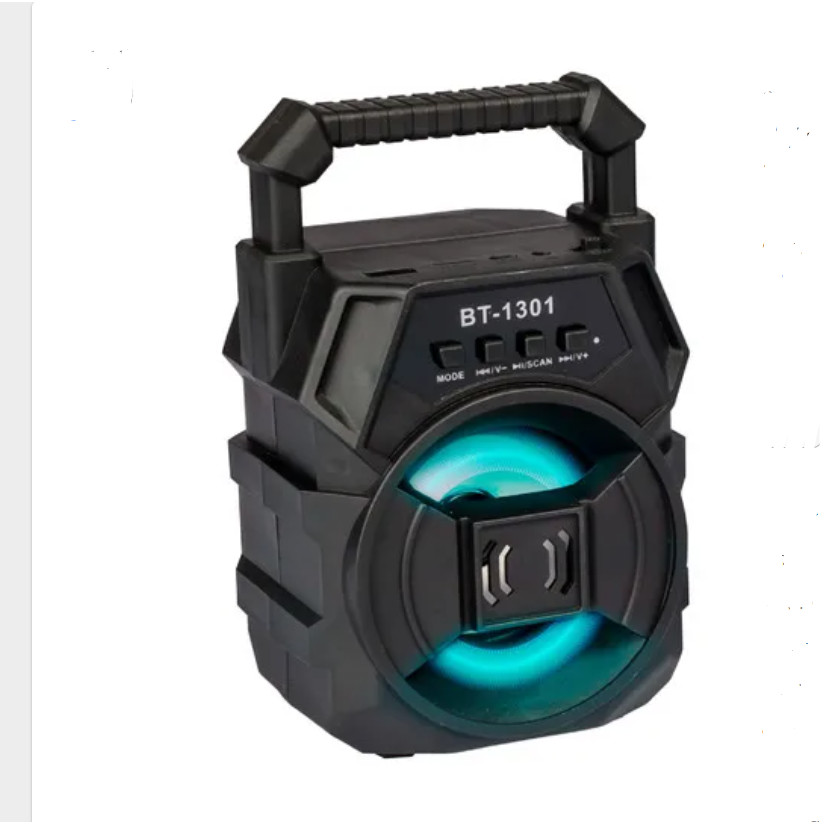 Caixa De Som Alto-Falante Bluetooth Wireless Com LED Rádio FM Pendrive Cartão SD Portátil