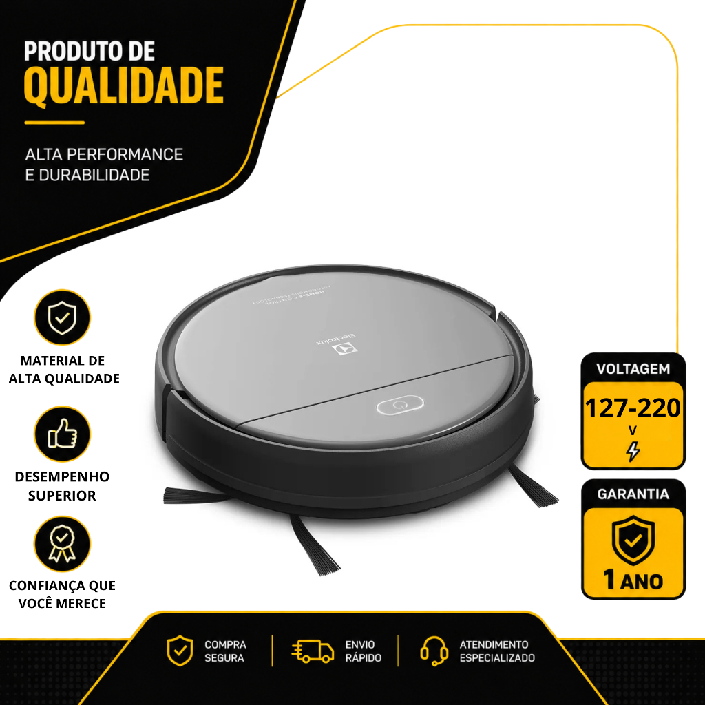 ROBÔ ASPIRADOR DE PÓ ELECTROLUX HOME-E CONTROL EXPERIENCE C/ AUTONOMOUS TECHNOLOGY BIVOLT ERB20