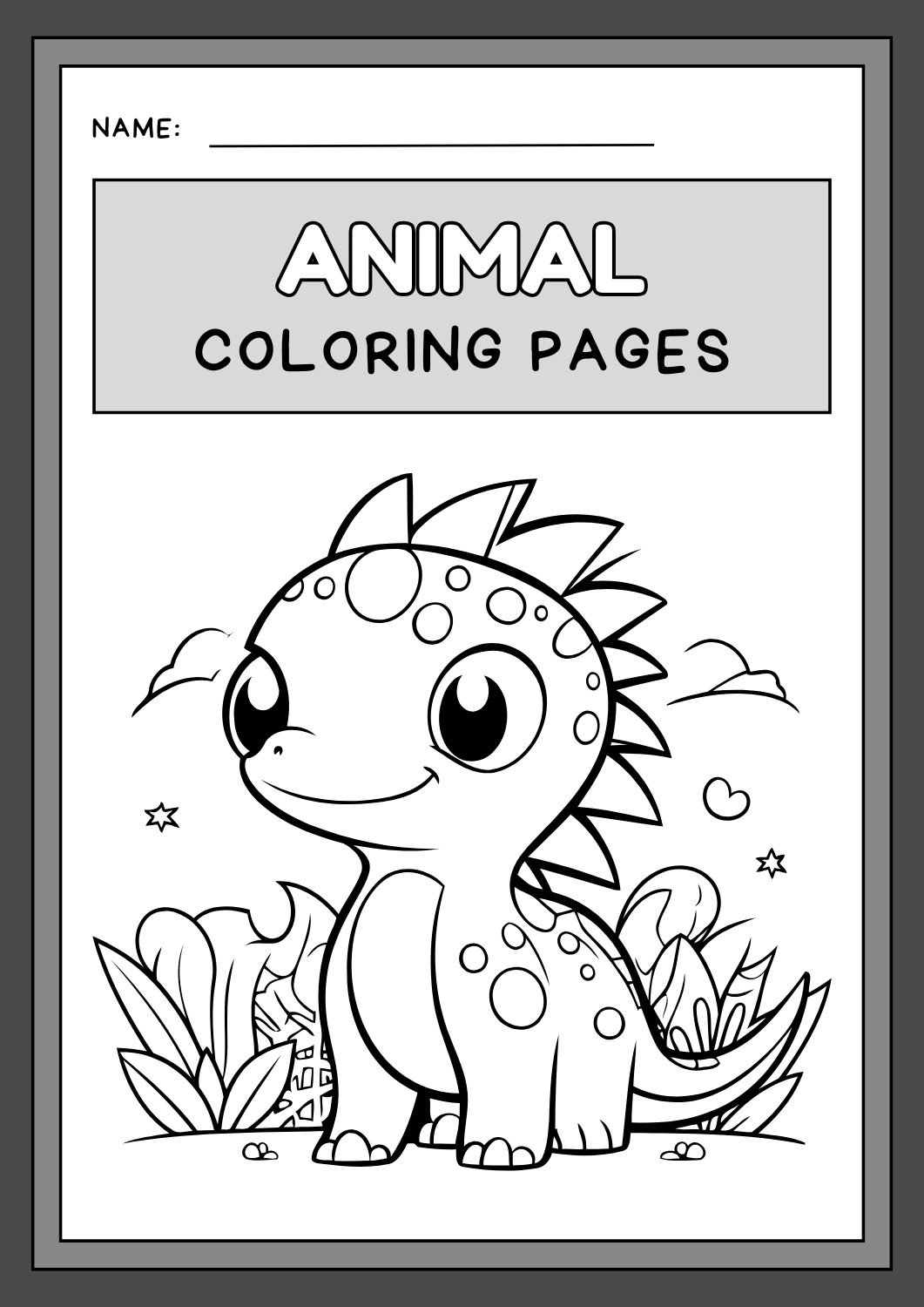 Mi Cuaderno de Animales para Colorear ????????