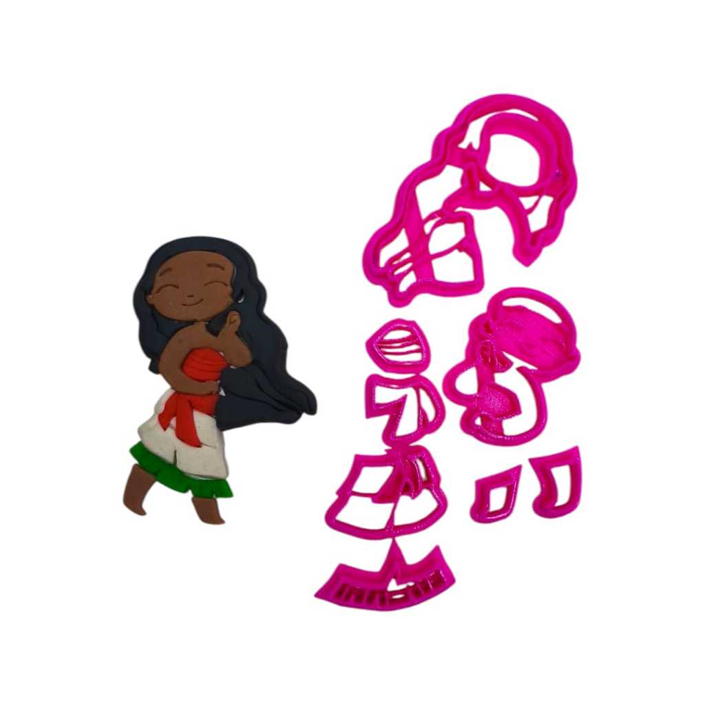 Cortador modulado - Moana cute (filme Moana)
