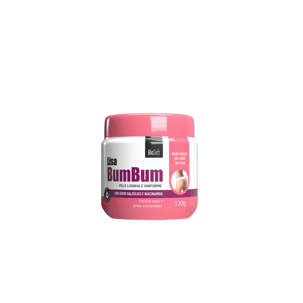 Lisa BumBum da BioSoft: fórmula com dois ativos conhecidos no skincare corporal.