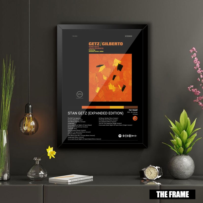 Quadro Decorativo A4/A3 Spotify Album Stan Getz (expanded Edition) Stan Getz & João Gilberto
