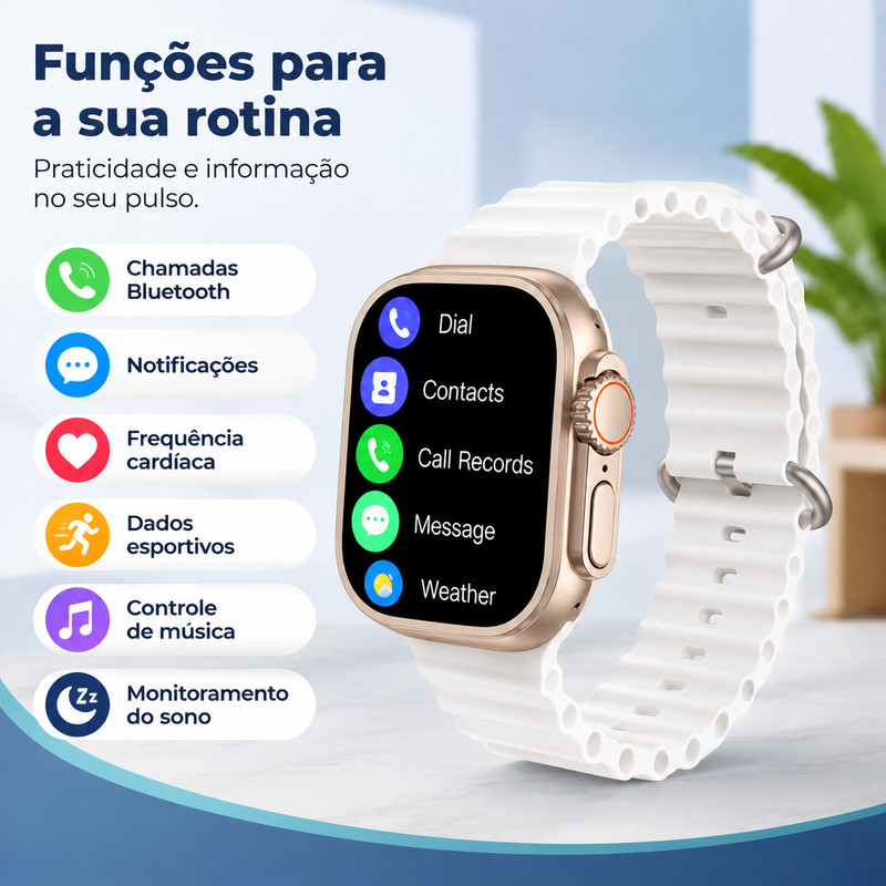 [OneEscolha] Novos conjuntos de smartwatch Mini, Pro e Plus de 2026, equipados com 2 pulseiras, disponíveis em diferente