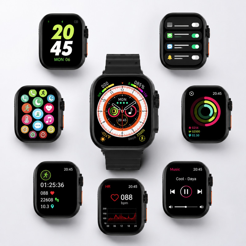 [OneEscolha] Smartwatch Mini, Pro e Plus, com design moderno para manter-se sempre elegante, vem com 2 pulseiras + DJPW.