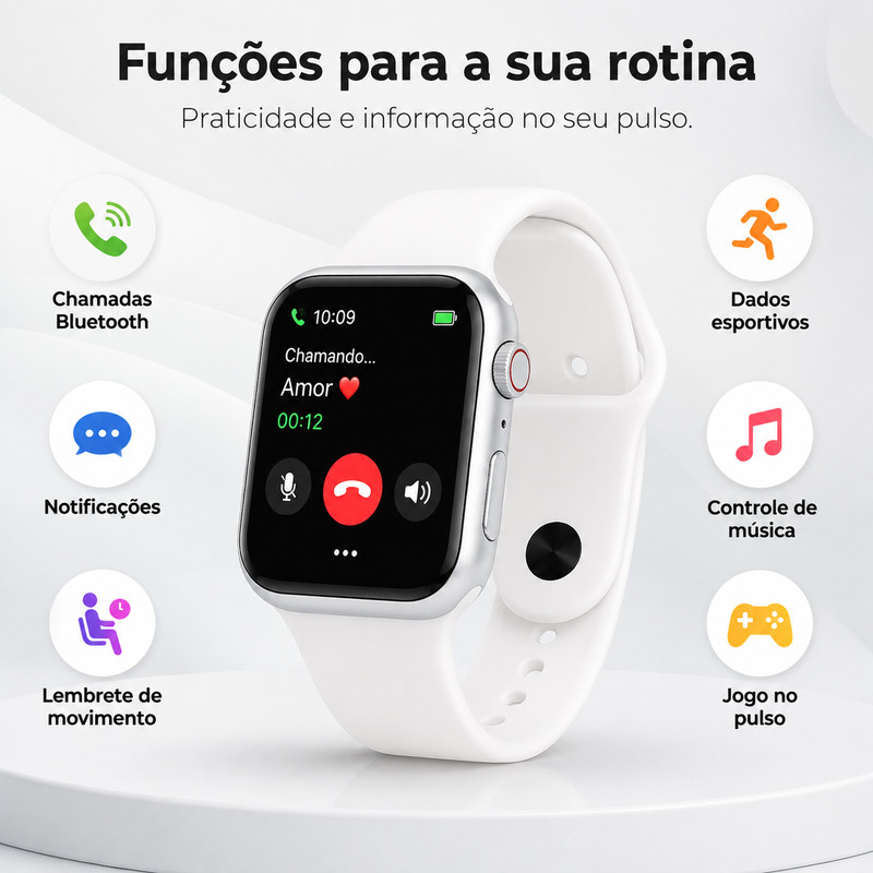 Enviado de São Paulo, 2026 novos produtos smartwatch Mini, Pro e Plus, com 2 pulseiras, conforto diário ZNGP.
