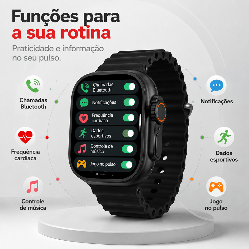 [OneEscolha] Novos conjuntos de smartwatch Mini, Pro e Plus de 2026, equipados com 2 pulseiras, oferecendo diferentes op