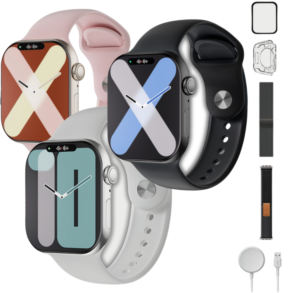Smartwatch W10 PRO Serie 10 Chatgpt Nfc Ip68 Siri Bússula GPS Motion bluetooth - 100% Original