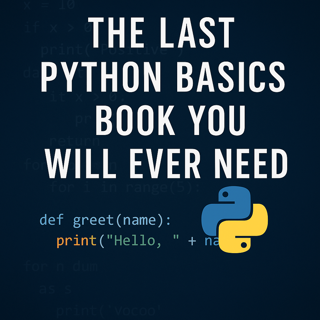 The Last Python Basics Book You Will Ever Need