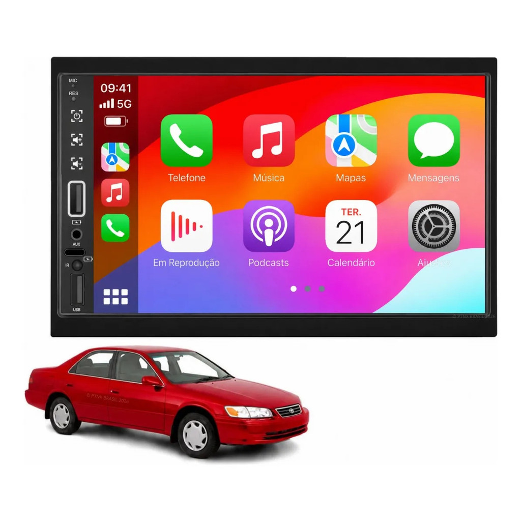 Central Multimídia Toyota Camry 1997 À 2002 Pro Max Android Auto Apple CarPlay Sem Fio