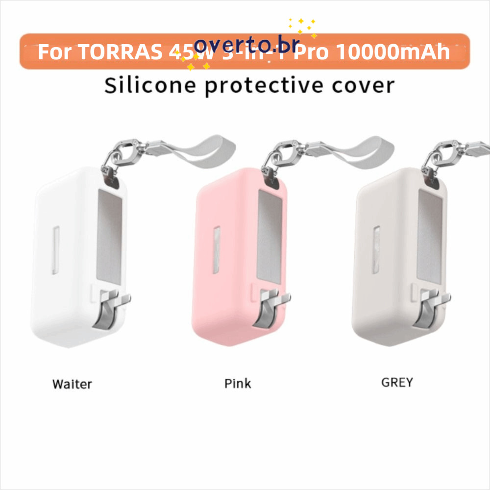 Bolsa Organizadora De Transporte OVERTO , À Prova De Choque , Para TORRAS 45W 3 Em 1 10000mAh