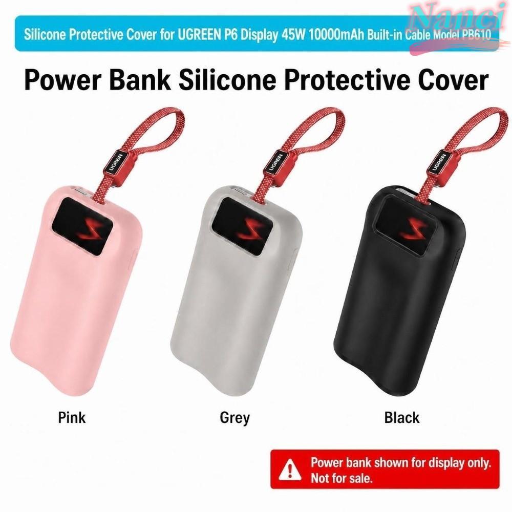 Capa Protetora NANCI , Proteção De Silicone À Prova De Choque , Para Banco De Potência UGREEN P6 PB610 45W 10000mAh