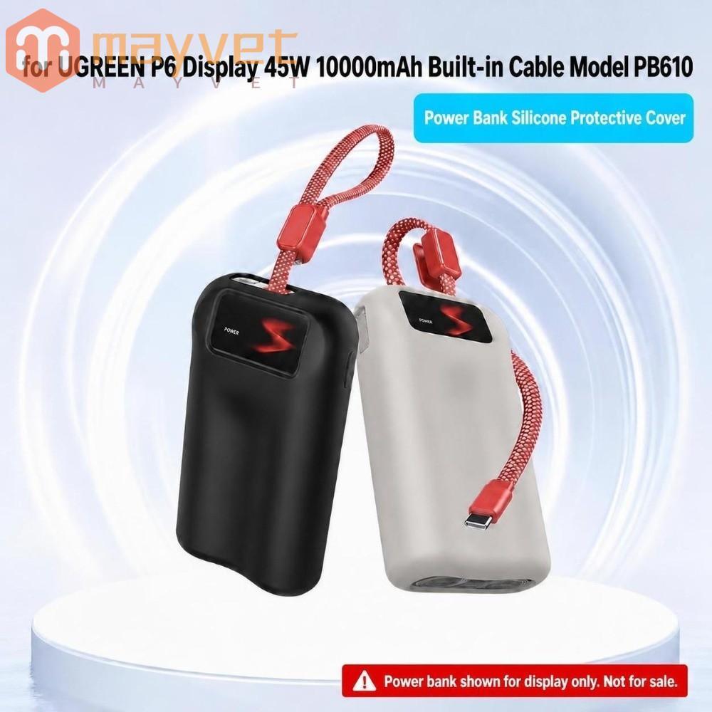 Capa Protetora Portátil De Silicone , À Prova De Poeira Para Banco De Potência UGREEN P6 PB610 45W 10000mAh