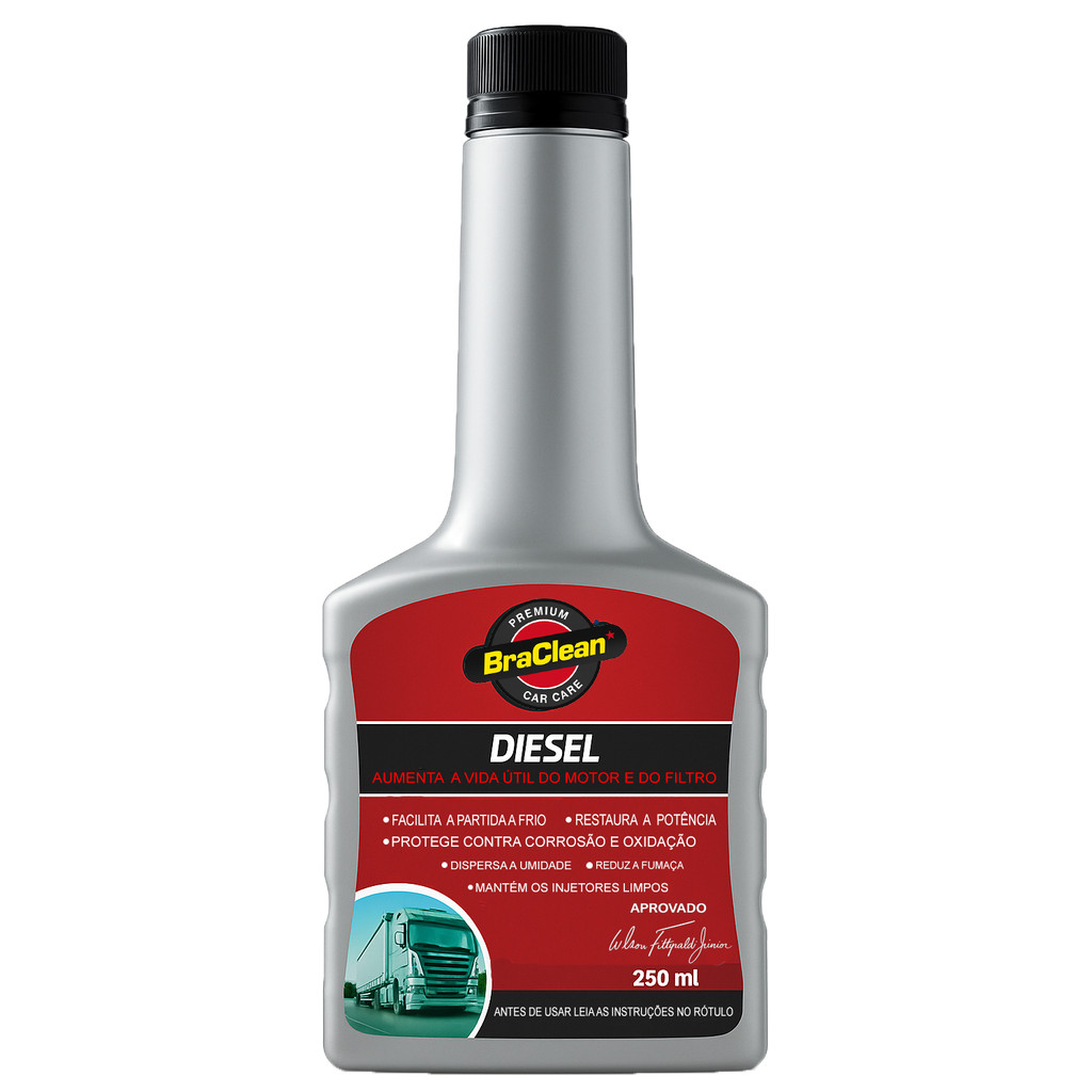 Aditivo Combustível Diesel 250ml S10 S500 Limpeza Proteção Reduz Consumo Fumaça Melhora Combustão