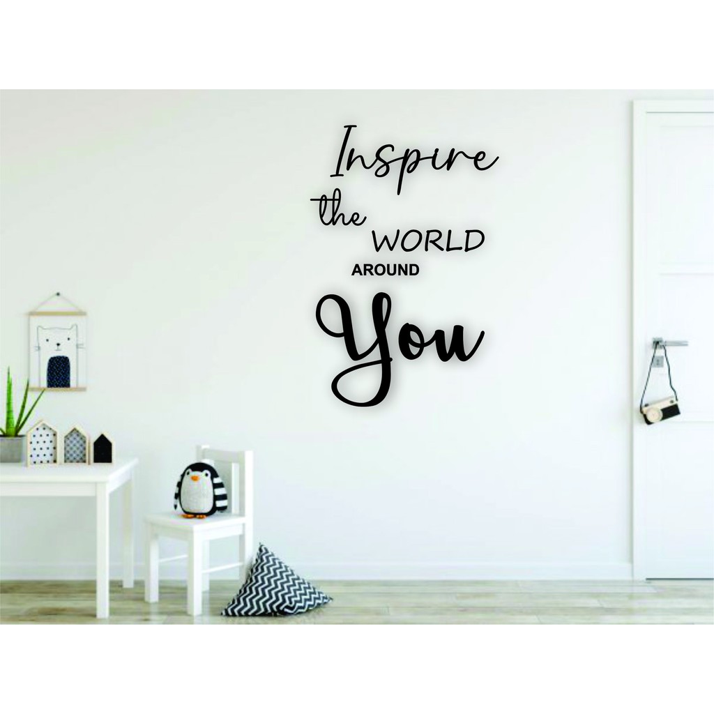 Aplique decorativo para Parede frase 
