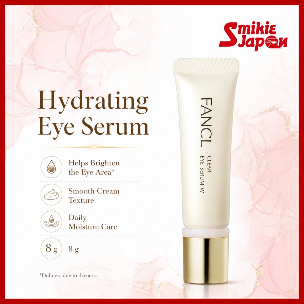 FANCL Clear Eye Serum W / 8g Repairs dryness, Dark circles Dullness around Eyes Direct from JAPAN