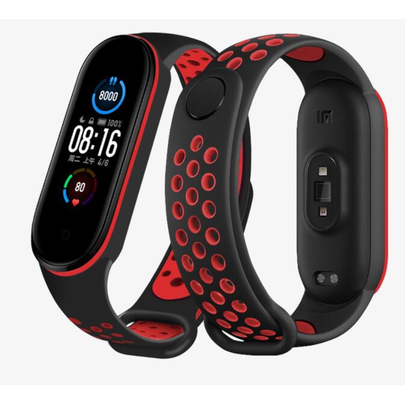 Pulseira Xiaomi Mi Band 5 Sport Bi-Color Em Silicone - Várias Cores - Varejo e Atacado