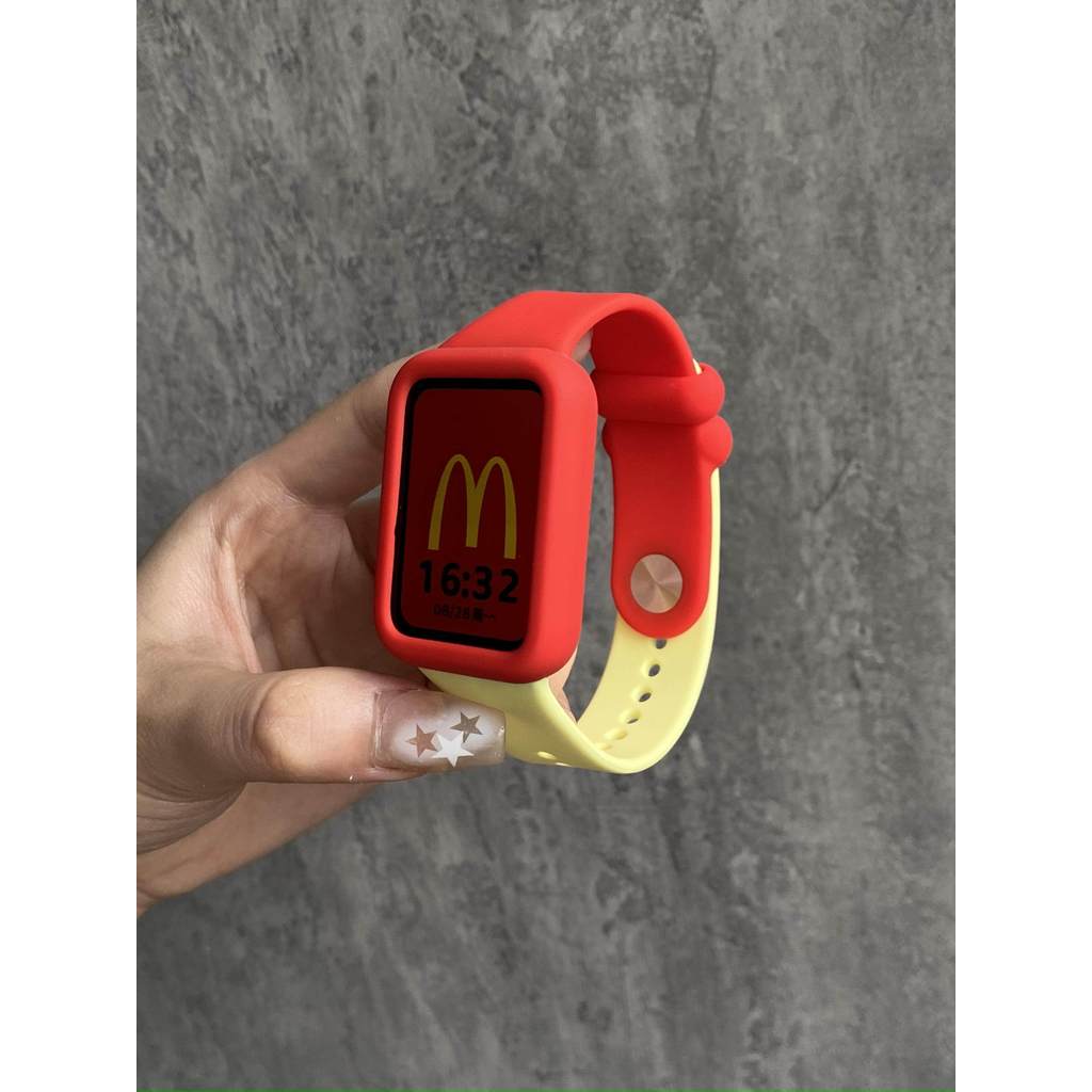 Adequado para Xiaomi Mi band 10pro Strap 9/8pro redmi watch6/5/4 Generation redmi Silicone Dopamina Color Matching DIY F