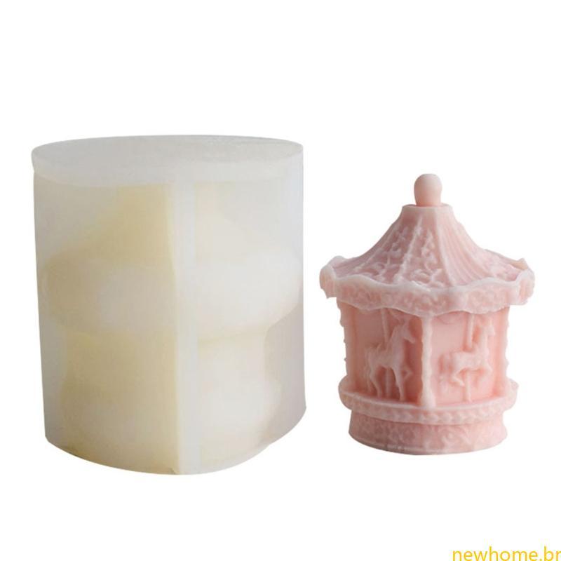 Moldes Resina Carrossel Fondant-Decoração Merry-Go-Round