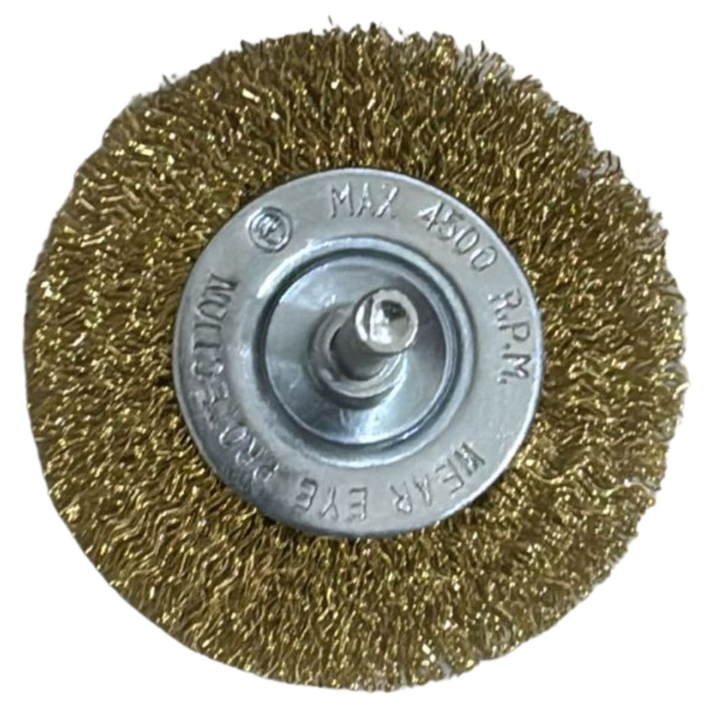 Escova Aço com Haste Ondulada 75x10mm - Fertak
