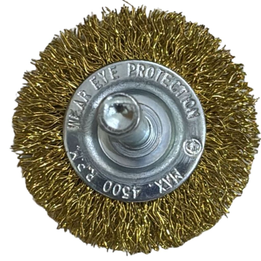 Escova Aço com Haste Ondulada 50x8mm - Fertak