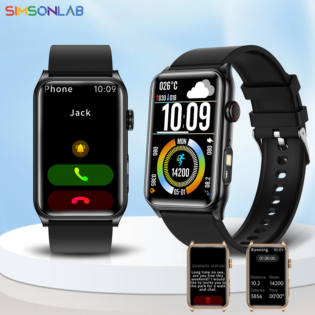 G50 Smartwatch Relógio Inteligente 1.57 