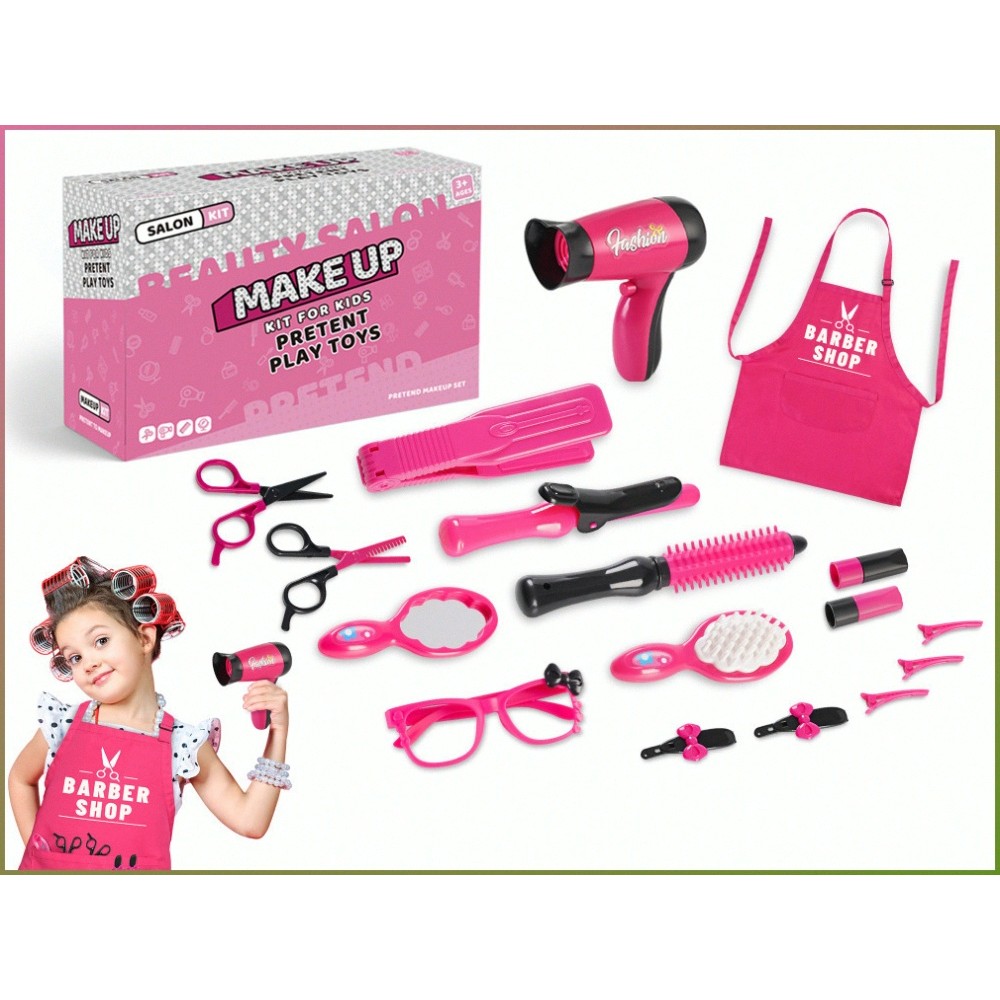 Hairdressing Tools Blow Dryer Role Play Games Simulated Hair Covers Girl Safe and Non-toxic