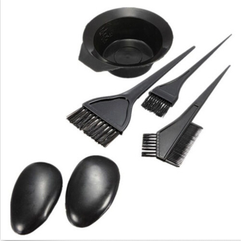 5pcs/set Hairdressing Brushes Bowl Salon Comb Tintura De Para Salão De Cabeleireiro Kit De Ferramentas Úteis Modelagem D