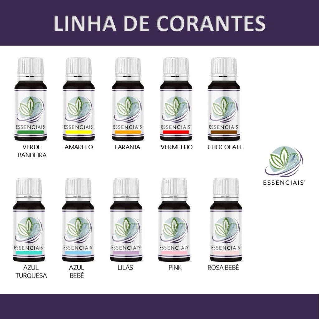 Corantes Cosméticos - Cores Diversas | 100ml | Essenciais
