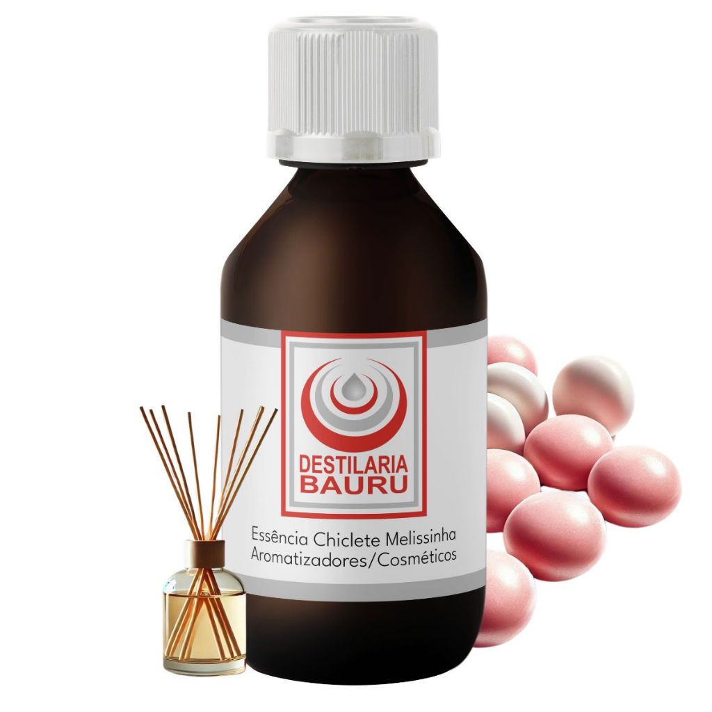 Essência Chiclete Melissinha Uso Aromatizadores/Cosméticos - 100 ml