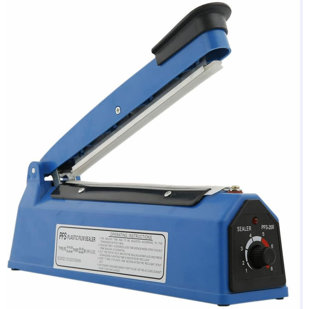 Seladora De Embalagens Elétrica 110v Plástico Térmica 20cm 300w 8 Temperaturas