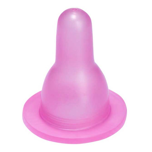 Bico Silicone Lolly Nenny P/ Mamadeira Redondo Color Rosa