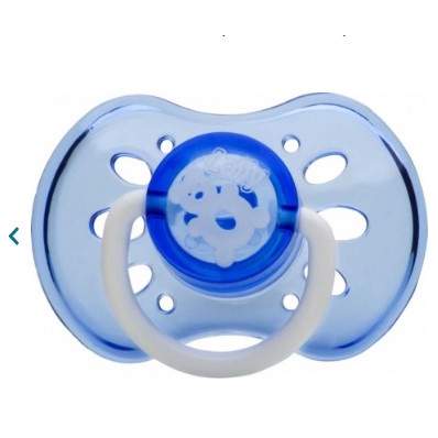 Chupeta Color Bico de Silicone Redondo Tamanho 2 Azul