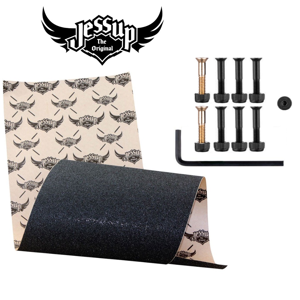 Lixa Jessup Skate Emborrachada 9 X 33 + Parafuso Base 10mm allen Colors