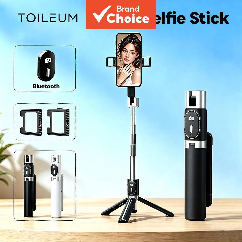 TOILEUM Tripé Bluetooth 1m de altura, suporte de metal inoxidável para celulares