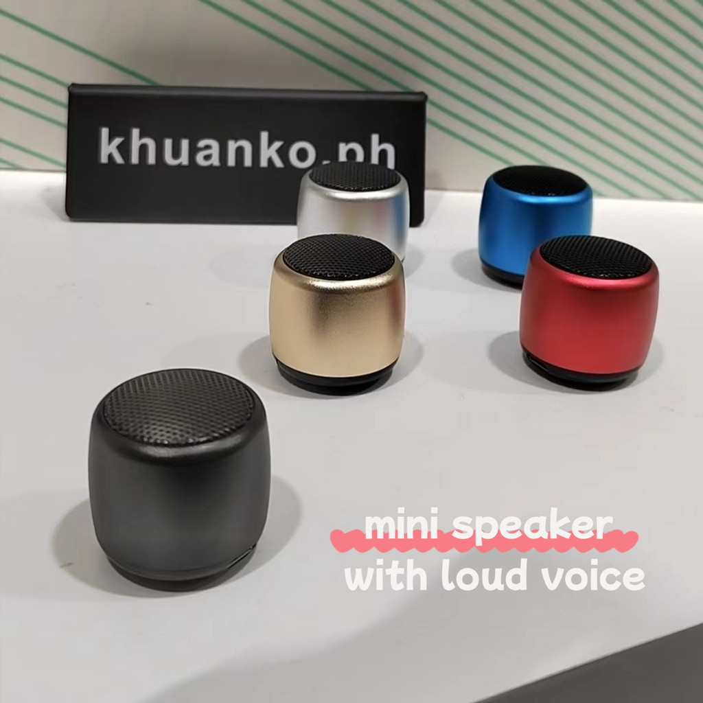 Mini Alto-falante Bluetooth Portátil de Metal com Balança de Moedas, Conexão TWS Estéreo, Microfone Integrado, Disparado