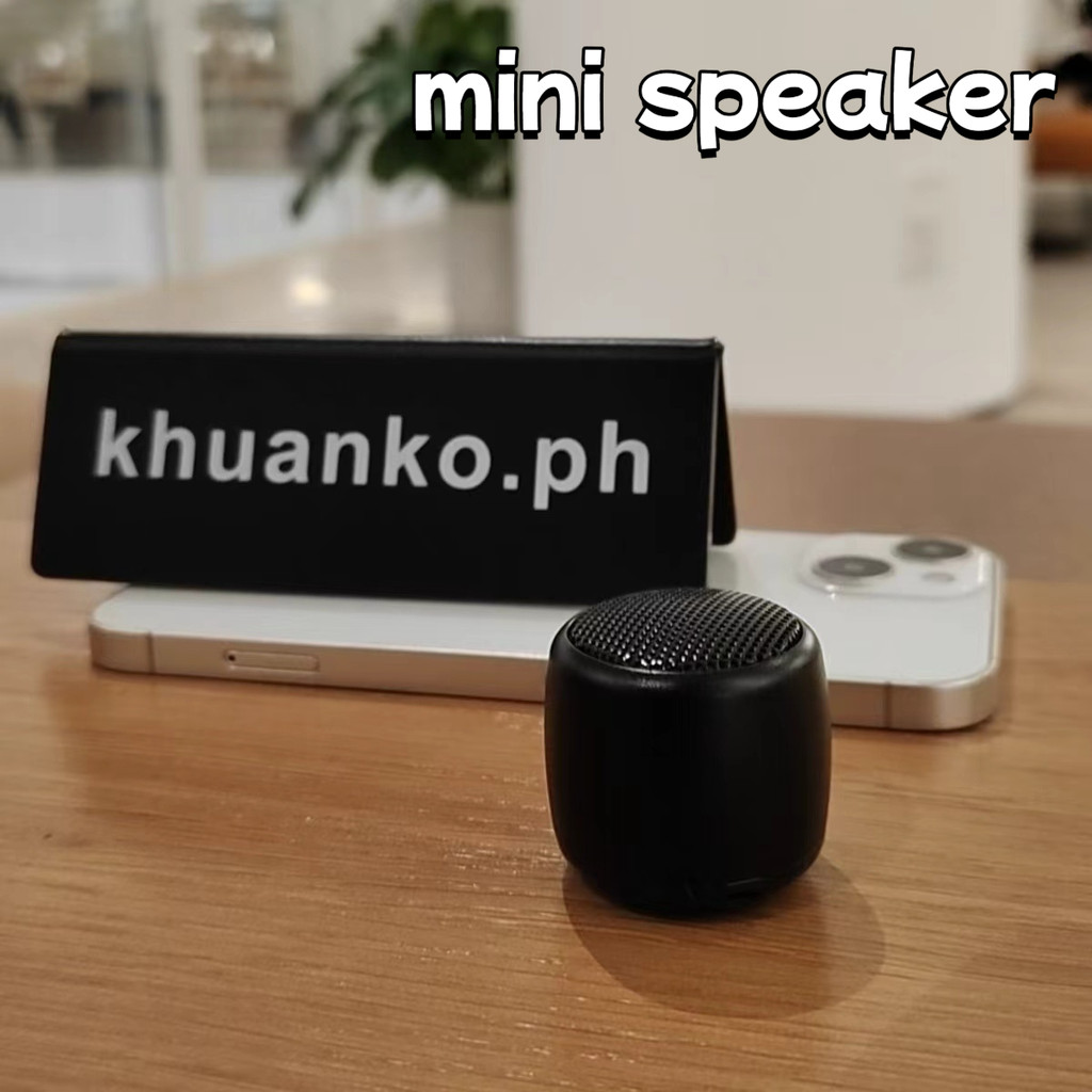 Mini Alto-falante Bluetooth de Metal Otimizado para Viagens, Tamanho de Moeda, Emparelhamento Estéreo TWS, Microfone Int