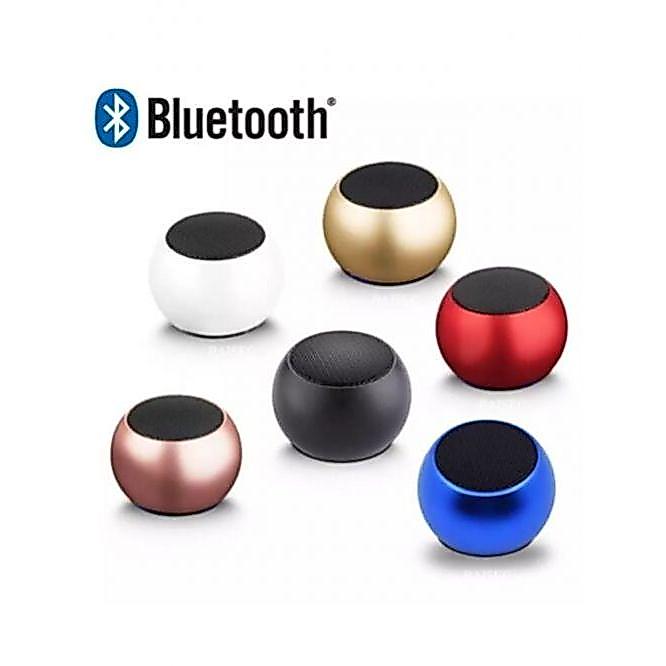Mini Caixinha De Som De Metal Bluetooth Amplificada de 3W Potente