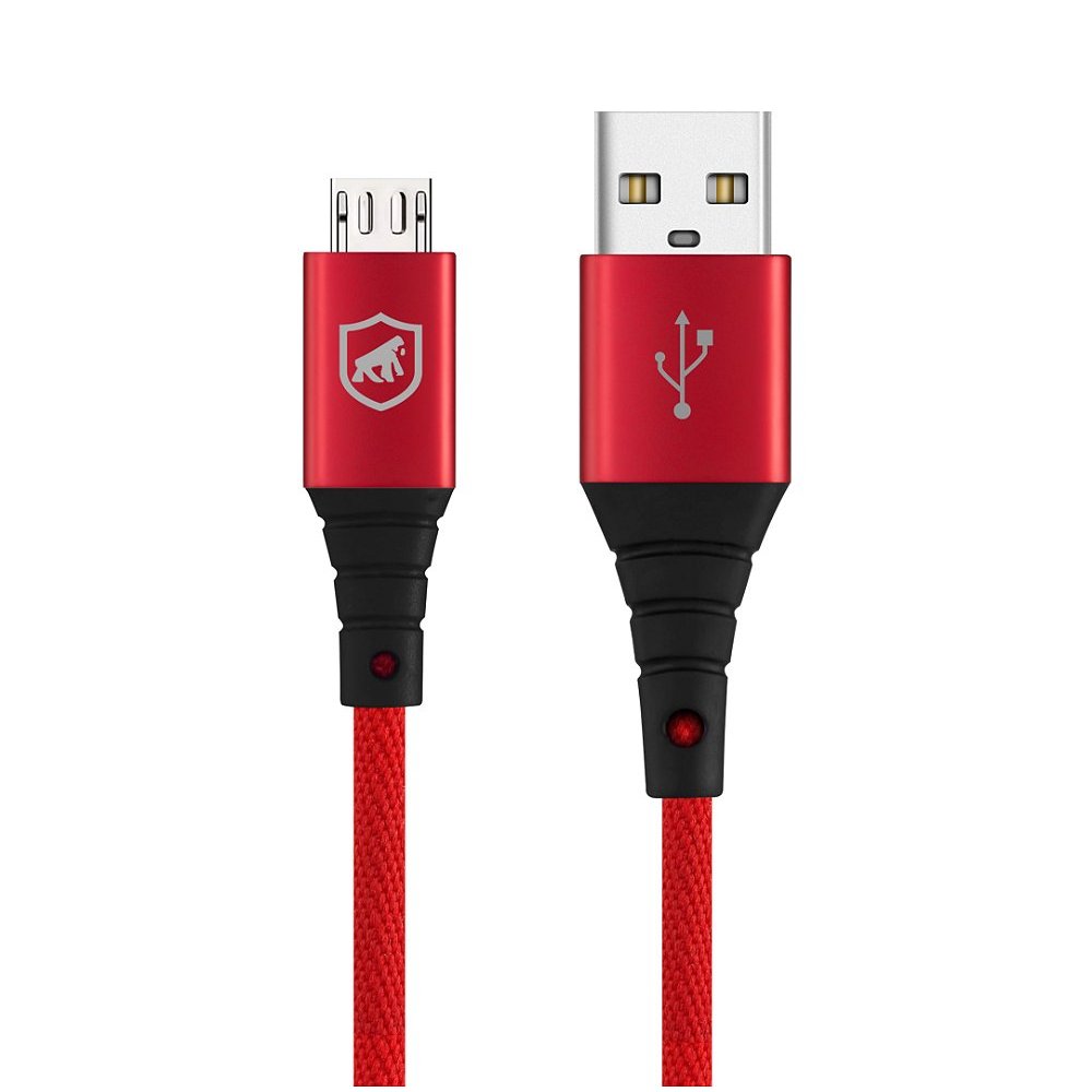 Cabo Tech Proof Vermelho Micro USB V8 (1,2m) - Gshield