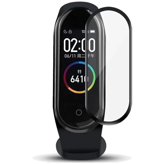 Pelicula Proteção Mi Band 4 5 Xiaomi SmartBand Full Cover Silicone Flexível