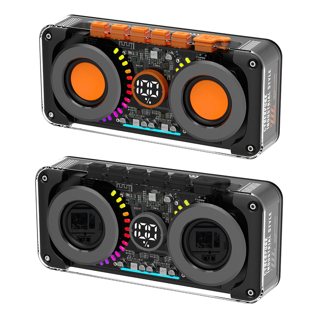 Caixa De Som Aikino 40w Potente Bluetooth Rgb 3200mah