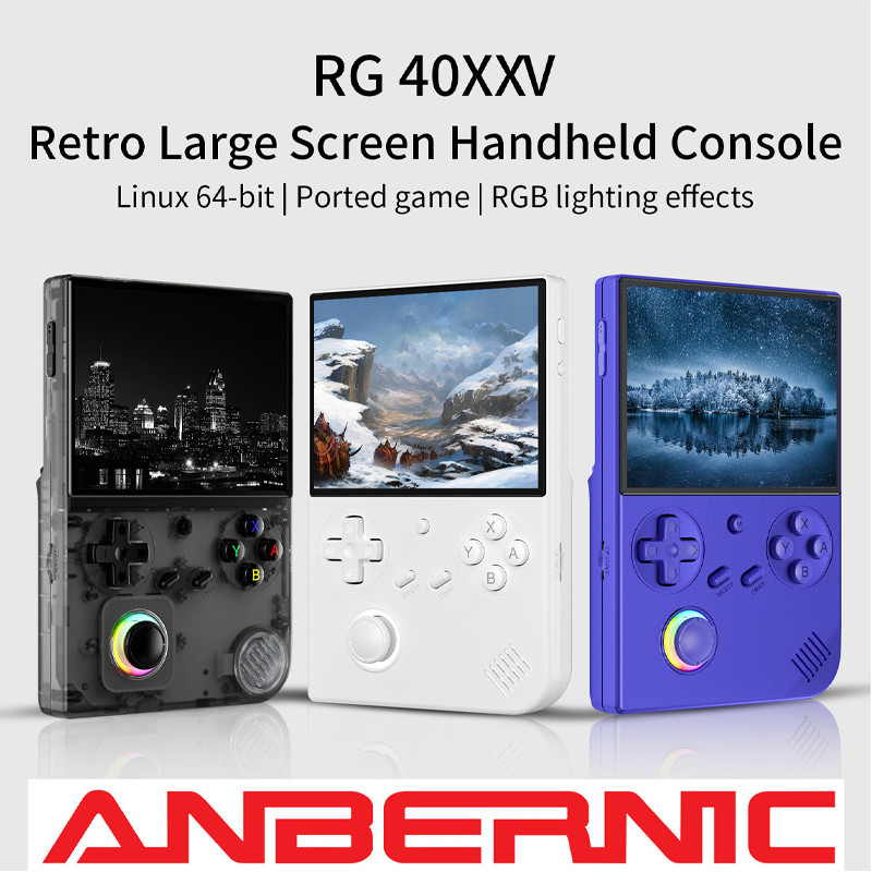 RG40XXV retro Portátil console De Jogos 4.0 Tela IPS Saída HD 3200mah Bateria 64 Bits Linux
