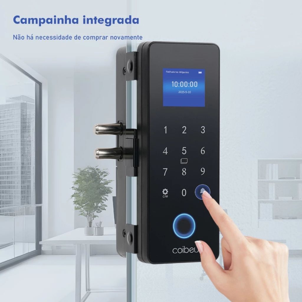 Fechadura Inteligente Touch Screen Biométrica Wifi Tuya